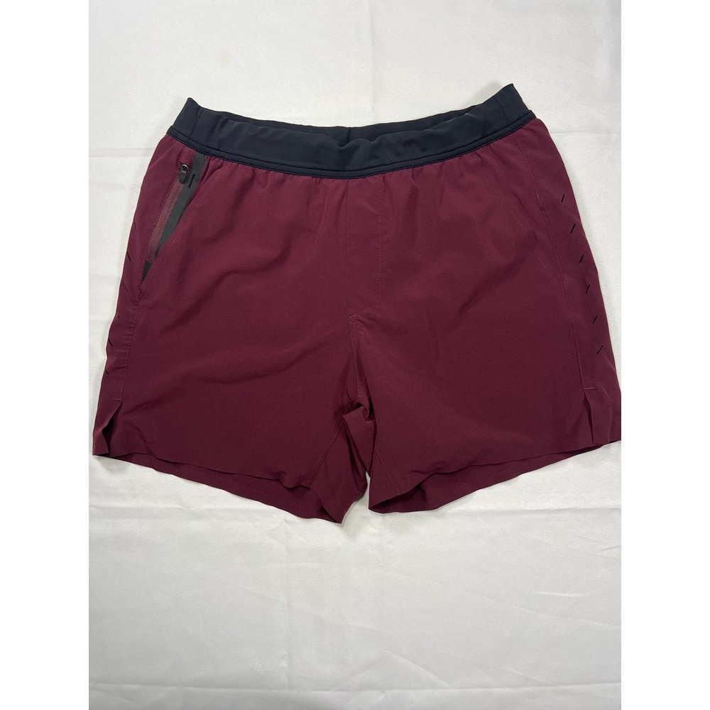 Ten Thousand Interval Short Men Medium Maroon 5 Inch Lined Gym Training Running